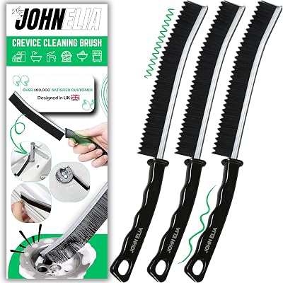 JOHN ELIA Crevice Cleaning Brush UK 3 Pcs Multifunctional Grout Gap Cleaner