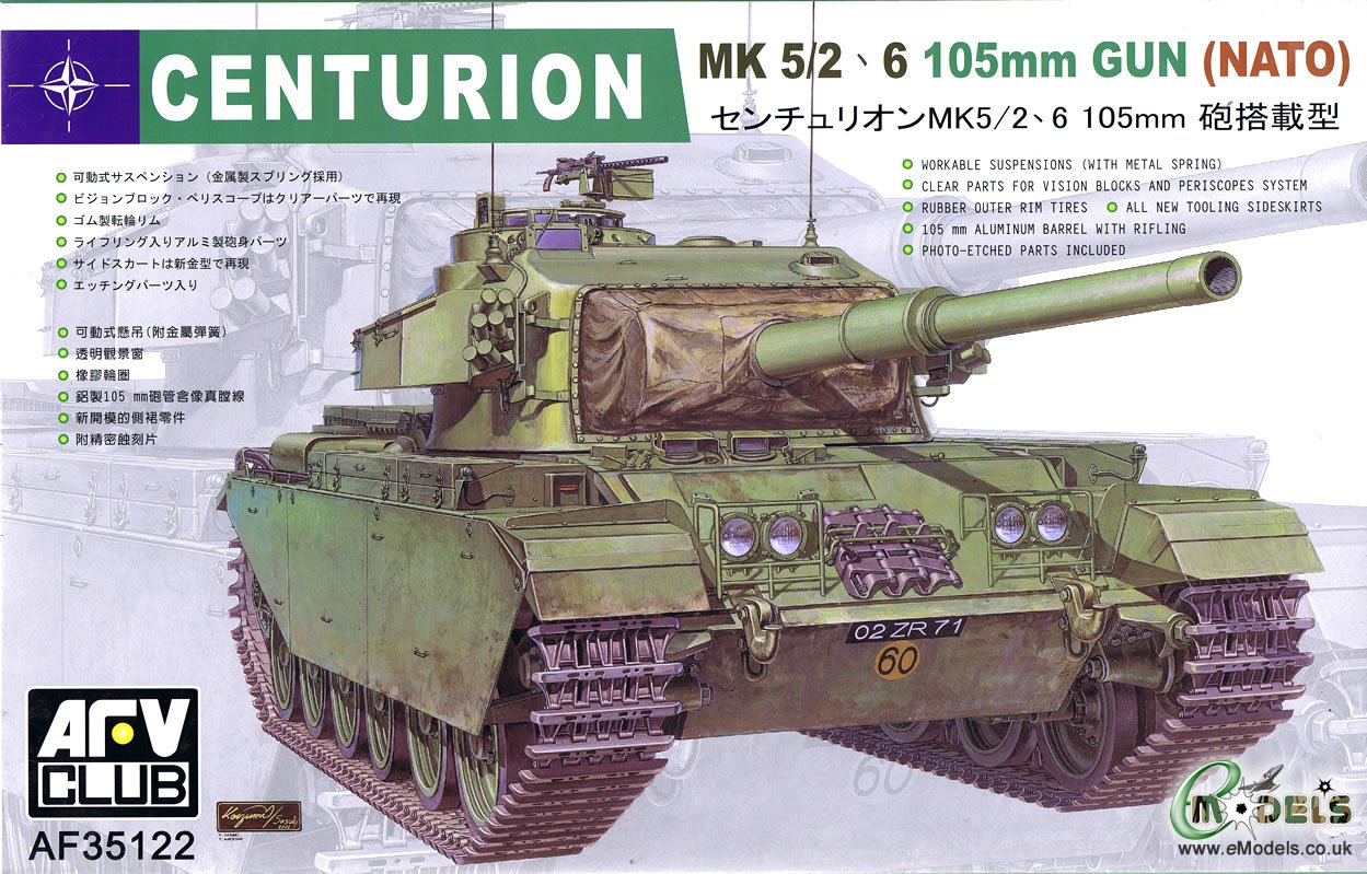 Nato Mk5 2 6 Afvクラブ プラモデル 1 35 105mm砲搭載型 B001iy8hts センチュリオン 戦車軍用車両大砲 2021年レディースファッション福袋 Baudouin Ma
