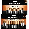 Duracell Coppertop AA + AAA Batteries Combo Pack with Power Boost Ingredients, 20 Count Double A & Triple A Battery with Long-Lasting Power, Alkaline Battery - 40 Count Total