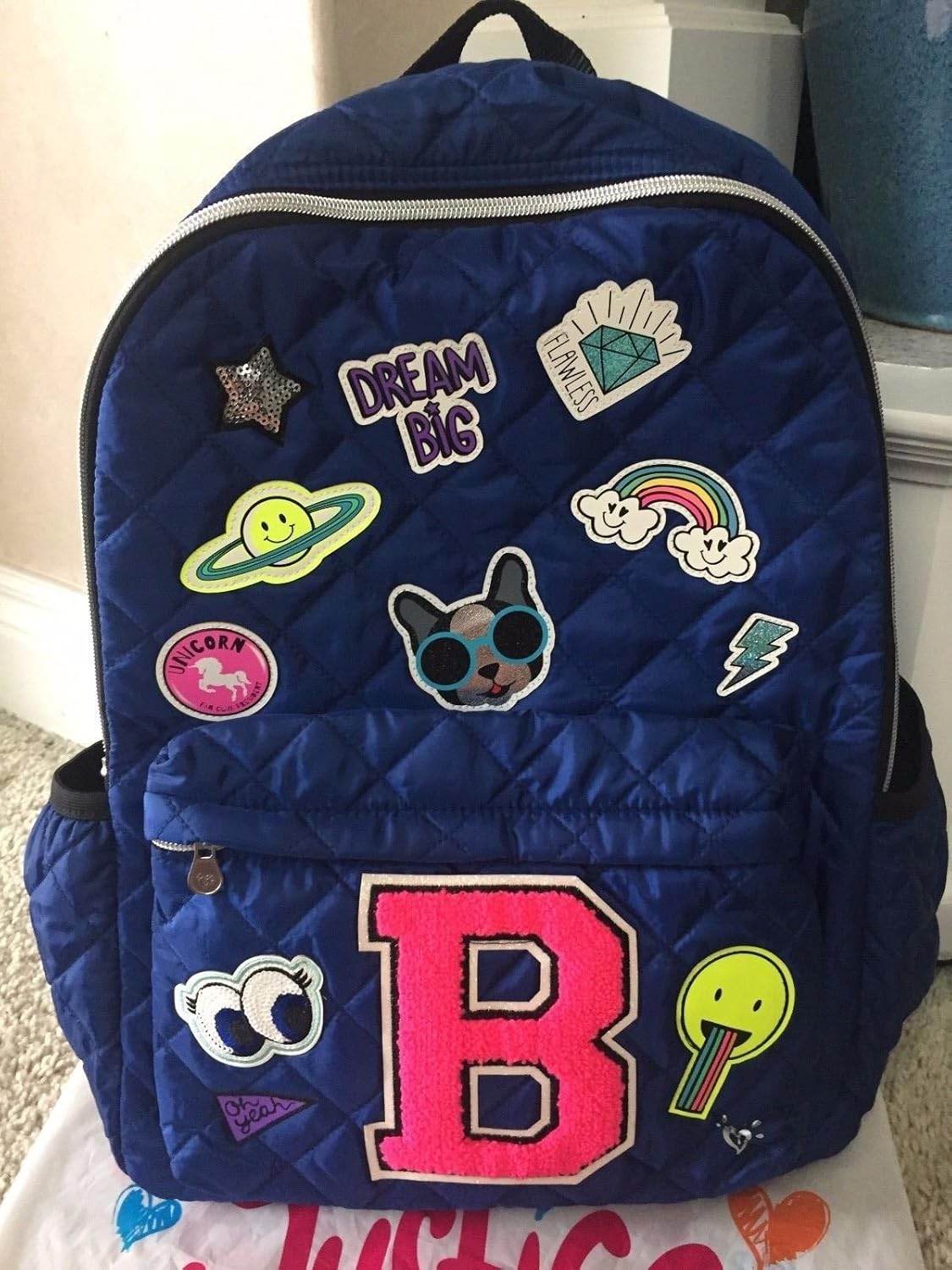Justice backpacks with letter b Clearance