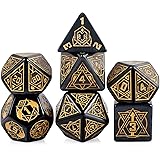 25mm Giant Polyhedral Dice Set D&D, DNDND Constellation Patterns DND Dice with Metal Tin for Role Playing Game Dungeons and D