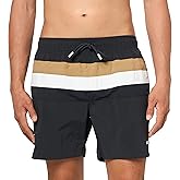 BOSS Mens Iconic Color Block Swim Trunk