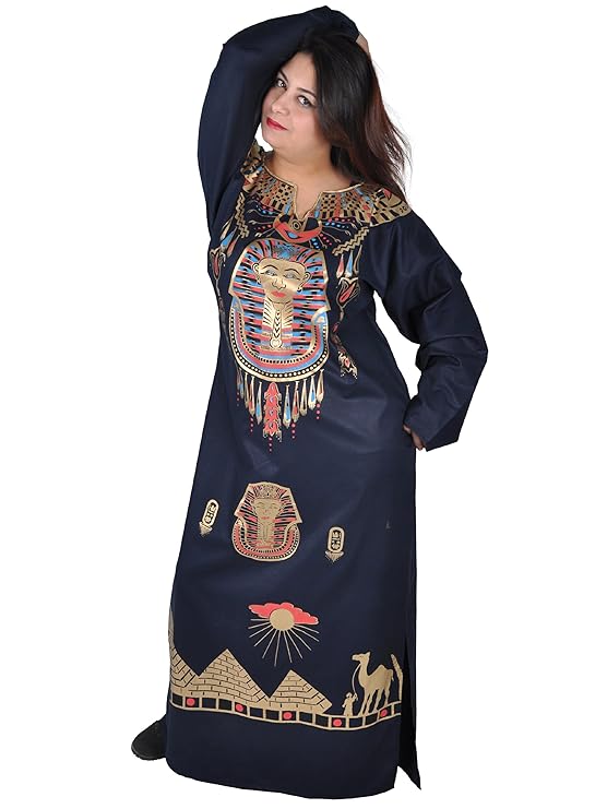 Kleopatra Pharao Kostüm, Fasching Fastnacht Karneval Kleider aus dem Orient Ägypterin, dunkelblau