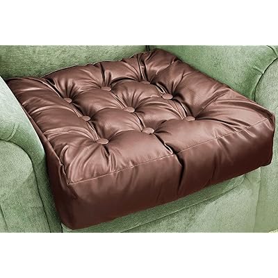 Chocolate Faux Leather Booster Cushion One Size Kuwait Ubuy