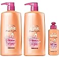 L'Oreal Paris Elvive Dream Lengths Shampoo & Conditioner Kit 28oz + No Haircut Cream Leave-in Conditioner, 6.8 fl. oz.