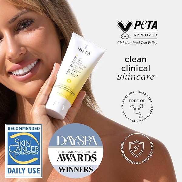 IMAGE SKINCARE, PREVENTION+ DAILY MATTE MOISTURIZER SPF 30, ZINC OXIDE MATTIFYING FACE SUNSCREEN LOTION, AMAZON EXCLUSIVE, 3.2 OZ