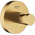 GROHE 40364GN1 Essentials Wall-Mounted Bathroom Robe Hook, Brushed Cool Sunrise