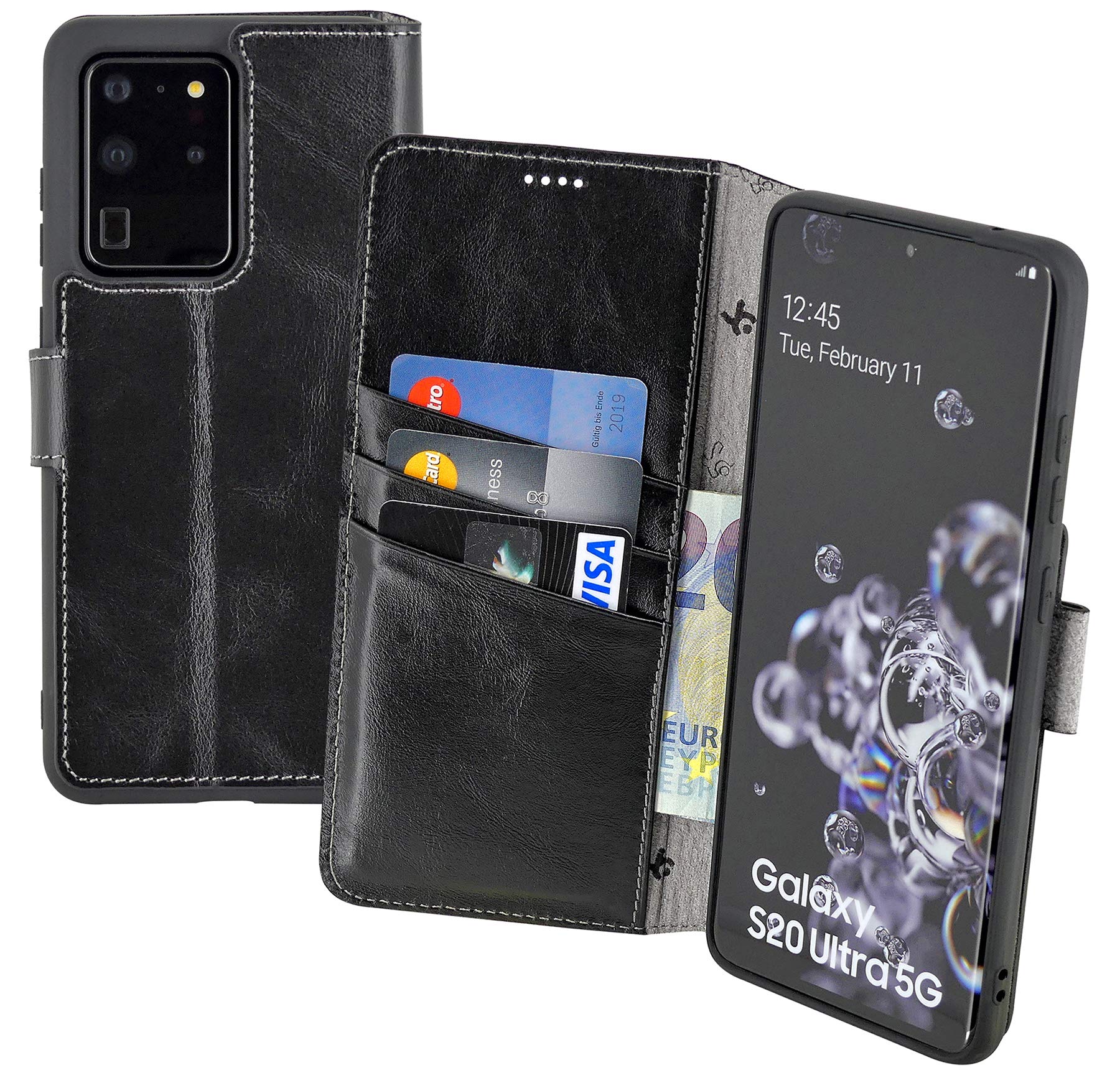 Suncase Book-Style Case Compatible with Samsung Galaxy S20 Ultra