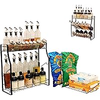 Spice Rack Organizer for Countertop | 2/3 Tier Adjustable Spice Organizer Storage Standing Shelf Seasonings Rack | Tool…