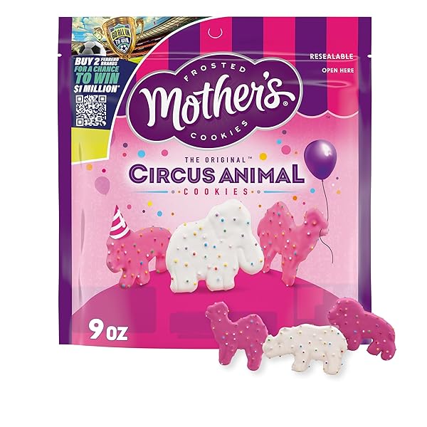 MOTHER’S CIRCUS ANIMAL COOKIES, 9OZ