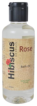 Hibiscus Herbals Rose Bath Oil, 210 ml