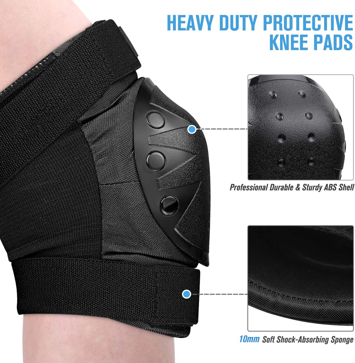 G4Free Adults Kids Bike Knee Pads Elbow Pads Wrist Guards 3 in 1 Protective Gear Sets for Skateboarding, Roller Skating Cycling Scooter : Sports & Outdoors