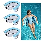 3 Pack Oversized Pool Noodle Chair-Allowed 3 Noodles-Pool Float Chairs Adult Kid Size Swimming Pools Noodles Floating Mesh Chair Sling Mesh Chair for Summer Pools Floaties(Noodle Not Included)