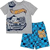 Hot Wheels T-Shirt and French Terry Shorts Outfit Set Toddler to Big Kid