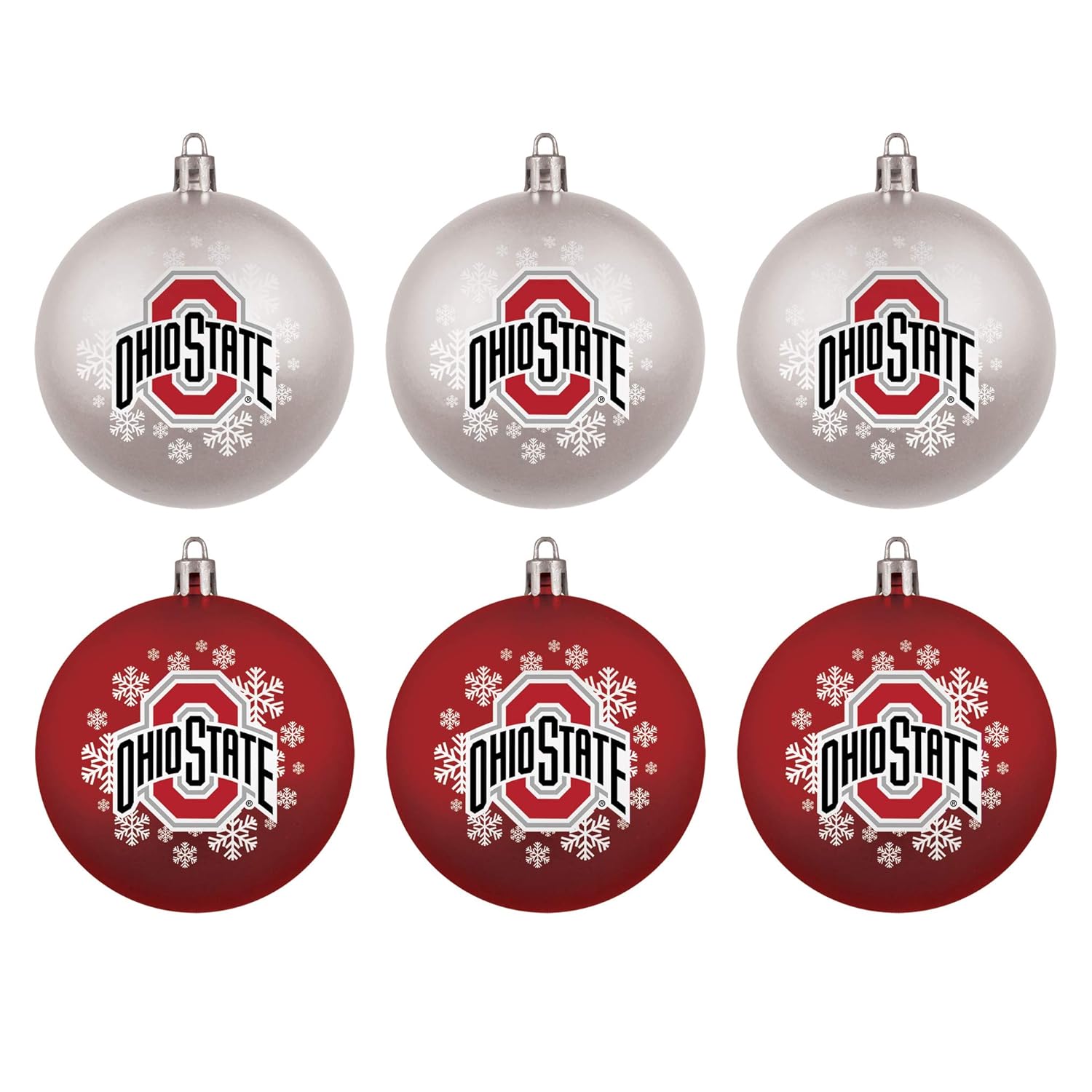 NCAA Holiday Christmas 6 Pack Shatterproof Ornament TopperScot