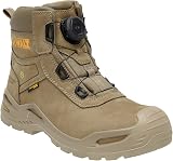 DeWalt Lander BOA Waterproof Work Boots Nubuck Leather UK10 Stone view 1