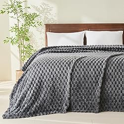 NEWCOSPLAY Super Soft Queen Blanket Grey Premium