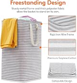 Lifewit 80L Collapsible Laundry Basket Hamper with Extended Handles, 2 Pack view 2