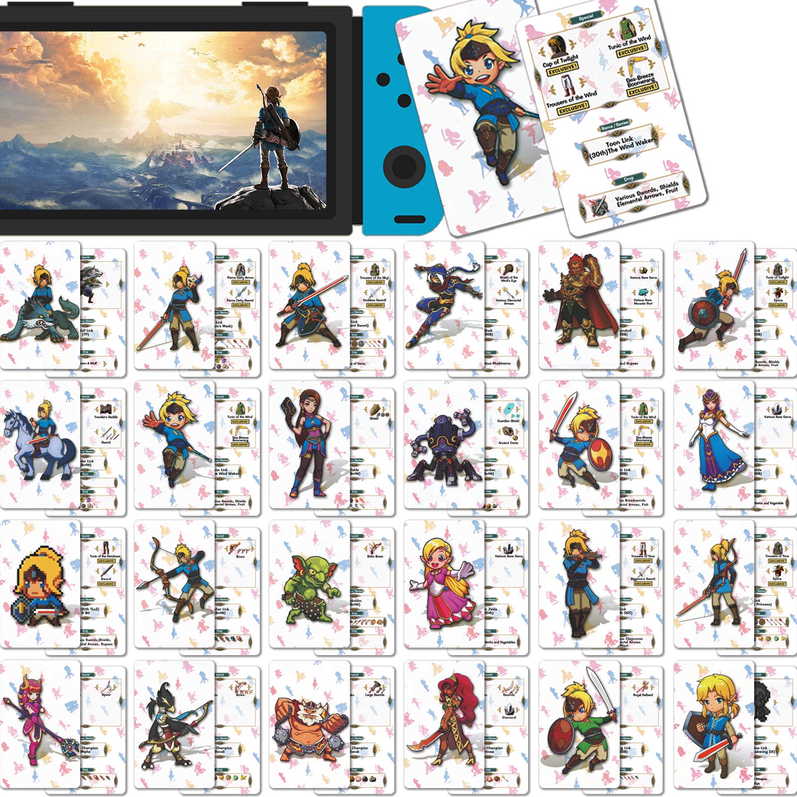 Buy 24 Pcs NFC Tag Cards for The Legend of Zelda Breath of The Wild, Botw for Link's Awakening
