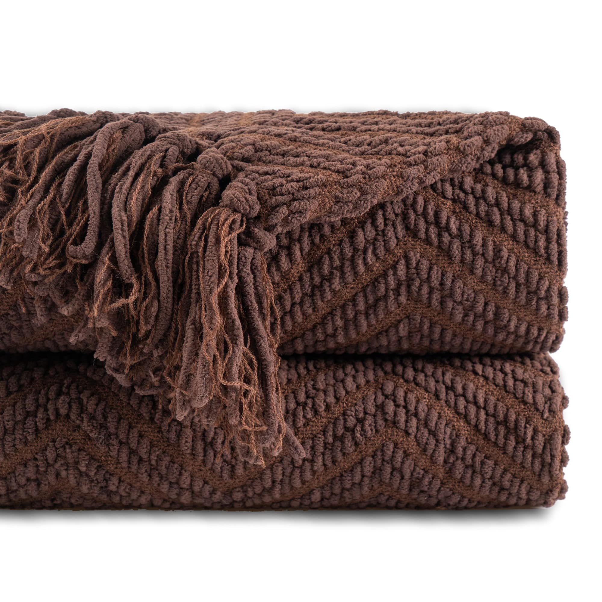 Photo 1 of BATTILO HOME Dark Brown Throw Blanket for Couch, Super Soft Cozy Warm Chocolate Throw for Twin Bed, Living Room Chair Bed Sofa Home Decor, 60" x 80"