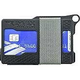 Trayvax Armored Summit Wallet, RFID Front Pocket Metal Credit Card Holder with Money Clip, Slim Minimalist Wallet for Men and Women