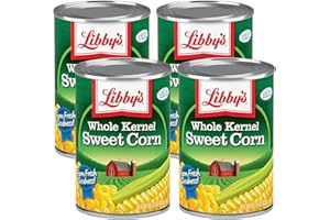 Libby's Whole Kernel Sweet Corn | Naturally Sweet Flavor | Golden Yellow | Just-Off-The-Cob Crispness | Seasoned with Sea Sal
