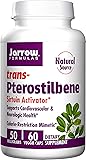 Jarrow Formulas Natural Source Pterostilbene, Supports Cardiovascular & Neurologic Health, 50 Mg, 60 Veggie Caps