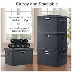 Graciadeco Large 17" 36 Quart Collapsible Stackable