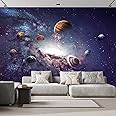 wall26 - High Resolution Images Presents Creating Planets of The Solar System. - Removable Wall Mural | Self-Adhesive Large Wallpaper - 66x96 inches