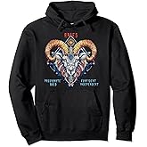 Aries Zodiac Sign Pullover Hoodie
