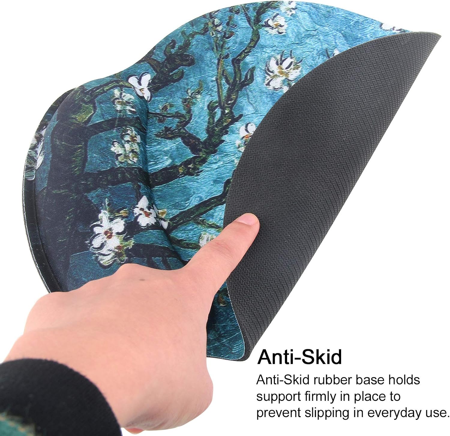 eyscar Mouse Pads for Computers Van Gogh Ergonomic Memory Foam Nonslip Wrist Support-Lightweight Rest Mousepad for Office,Gaming,Computer - Image 4