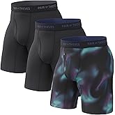 Pair of Thieves Men’s Long Boxer Briefs – Soft, Breathable, Quick Dry Underwear with 4-Way Stretch – Multi-Pack