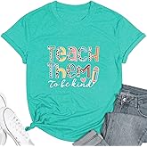 Teacher Shirt Women Inspirational Letter Print Special Education Shirts Teacher's Day Tee Tops