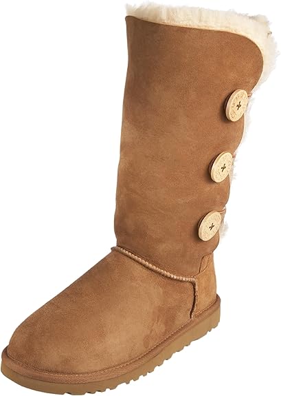 ugg bailey button triplet chocolate