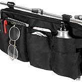 Wheelchair Side Bag, Wheelchair Bag Armrest Accessories Storage Pouch for Adults, Storage Bags to Hang on Side Oversized Zipper Pull for Electric Wheel Chair Walker Rollator Scooter