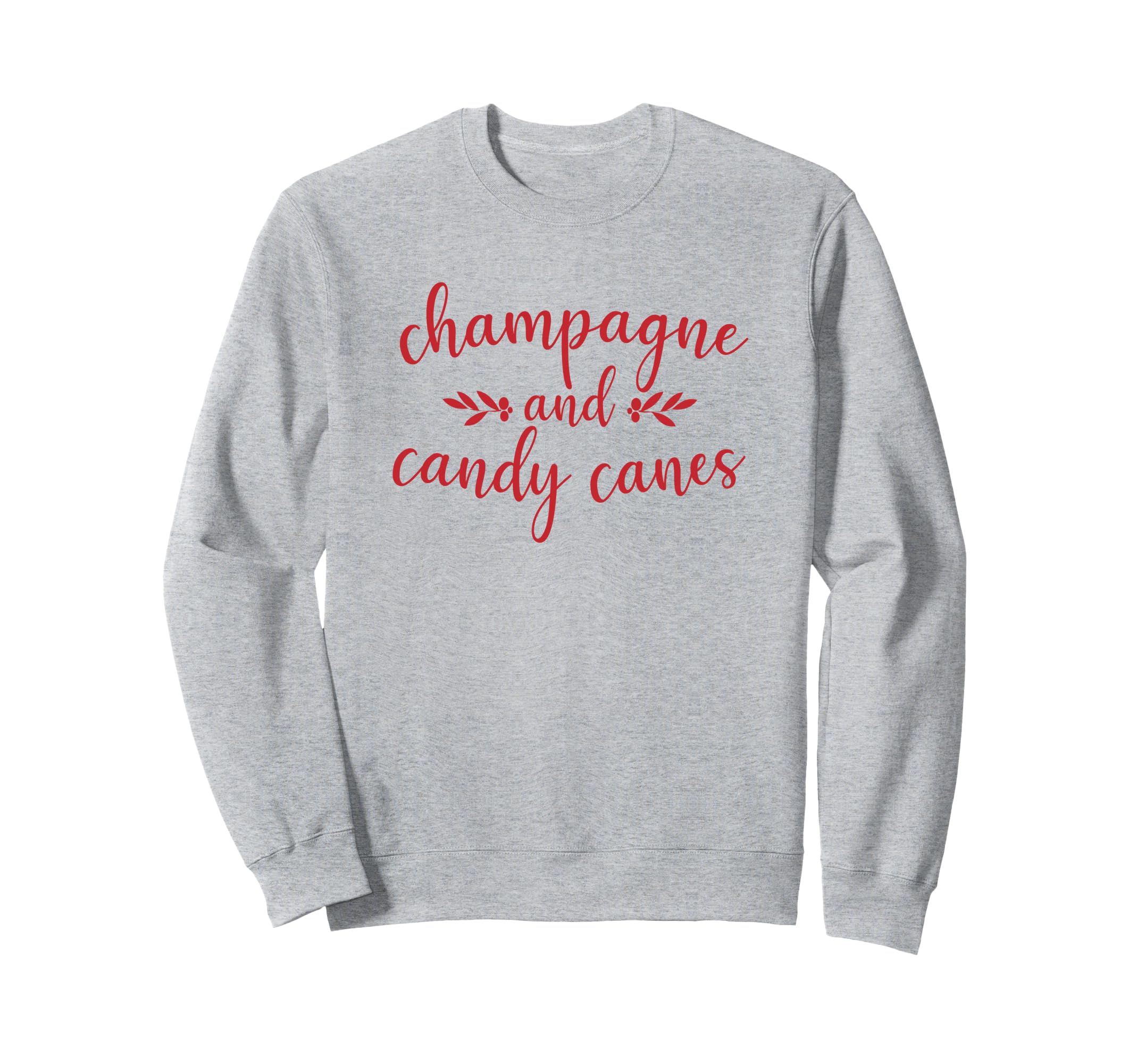 Photo 1 of Champagne And Candy Canes Cute Christmas Holiday Funny Gift Sweatshirt