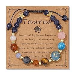 Vinswet Taurus Zodiac Bracelets for Women Men,12