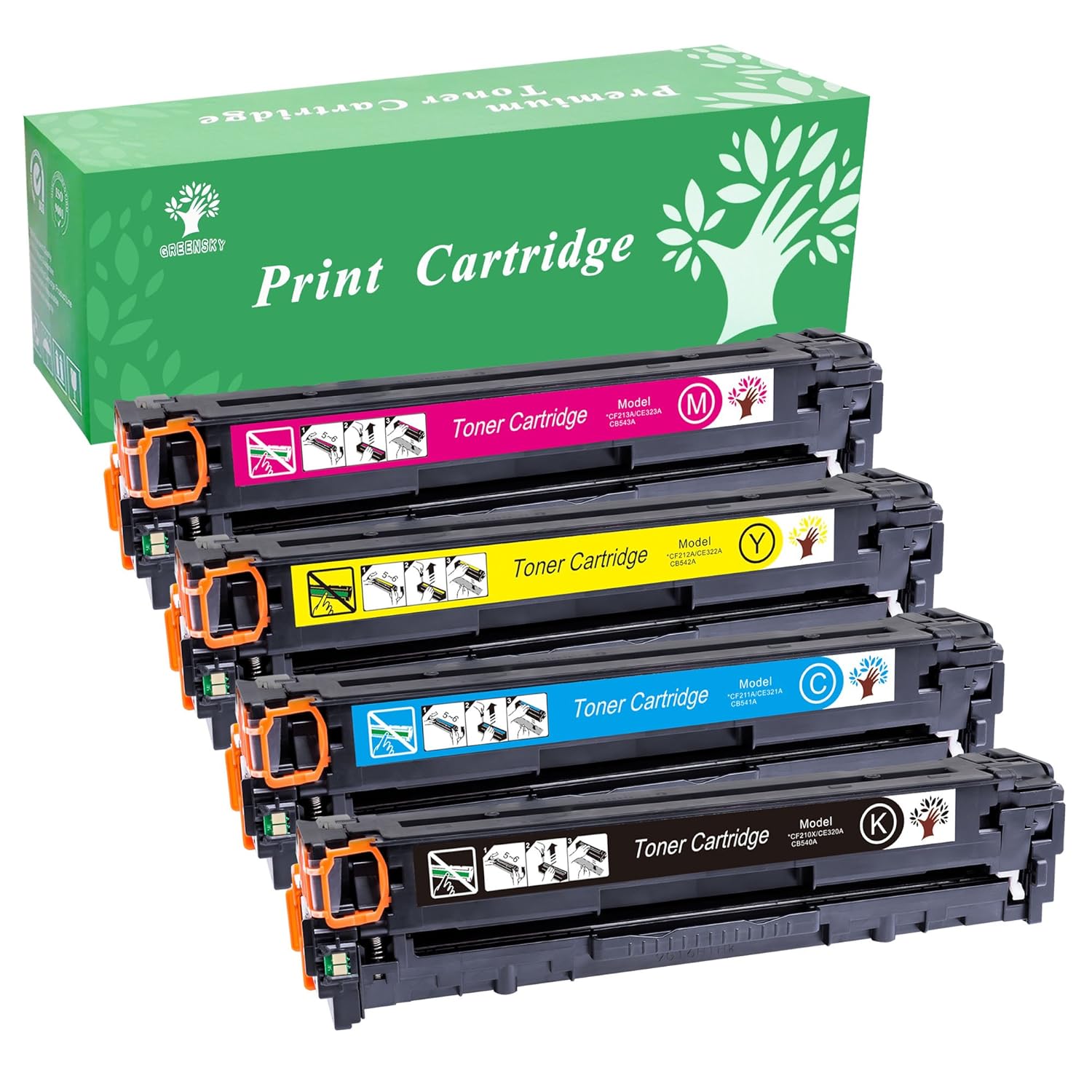 GREENSKY Colores Toner compatible para HP X CFX CFA CFA CFA Cartucho