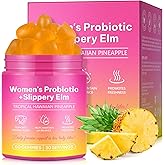 Vaginal Probiotics for Women Gummies,Digestive Health Support,PH Balance,Immune Support,Yeast Control,Odor Relief,Promotion of Womens Health,Natural Pineapple Flavor,Vegan,Gluten-Free,60 Count (1)