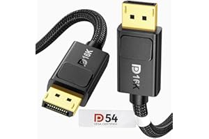 Silkland 54Gbps DisplayPort Cable 2.1 [VESA Certified], [8K@165Hz, 4K@480Hz 360Hz 240Hz] DP 2.1 Cable 16K, DP54 HDR DSC Displ