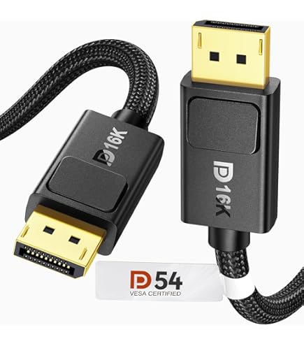 Amazon.com: Silkland 54Gbps 16K DisplayPort Cable 2.1, [VESA