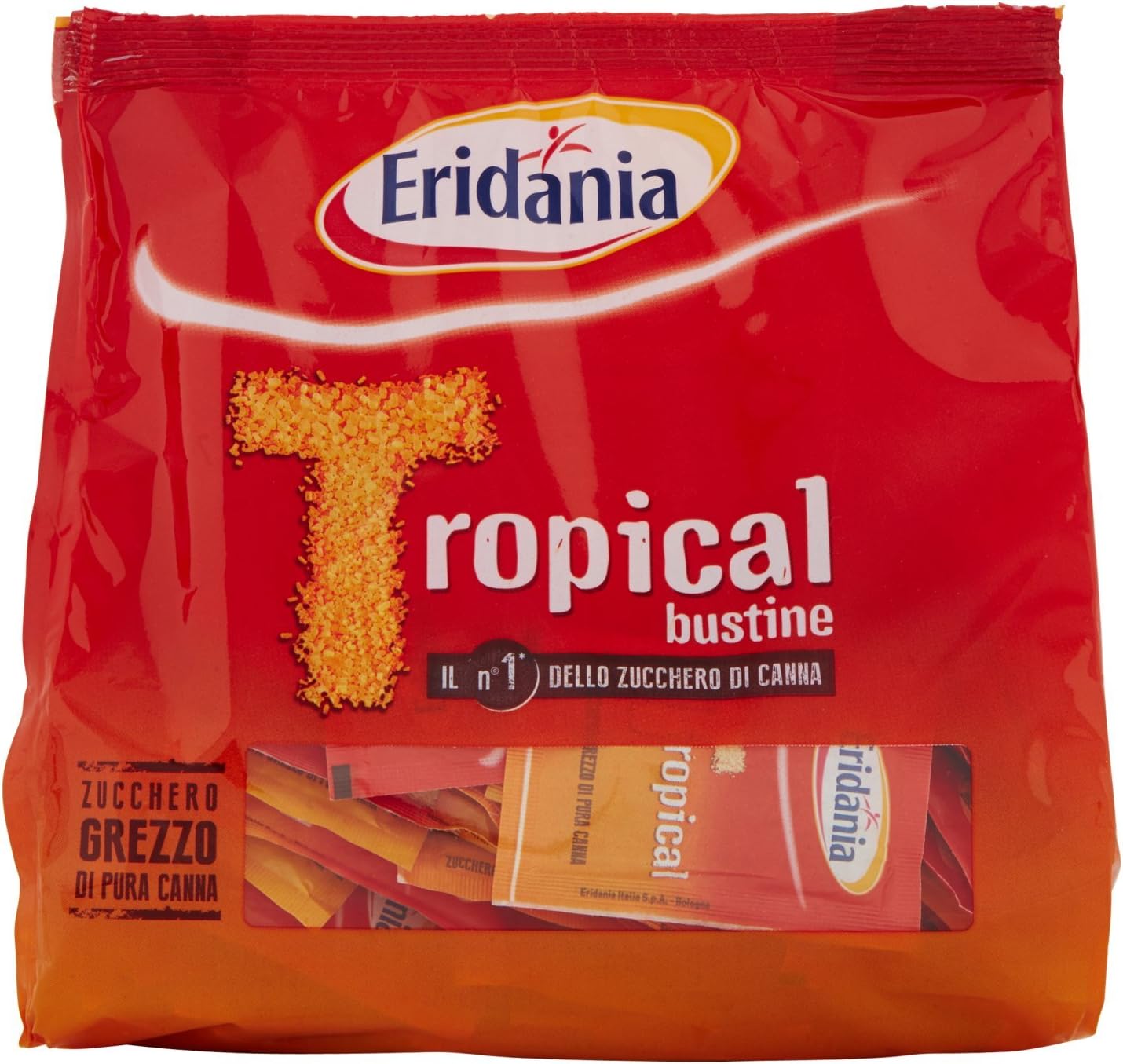 Eridania Zucchero Bruno Tropical Bustine 500 grammi [10 confezioni