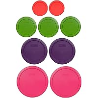Pyrex (2) 7402-PC 6/7 Cup Fuchsia (2) 7201-PC 4 Cup Purple (3) 7200-PC 2 Cup Lawn Green (2) 7202-PC 1 Cup Red…