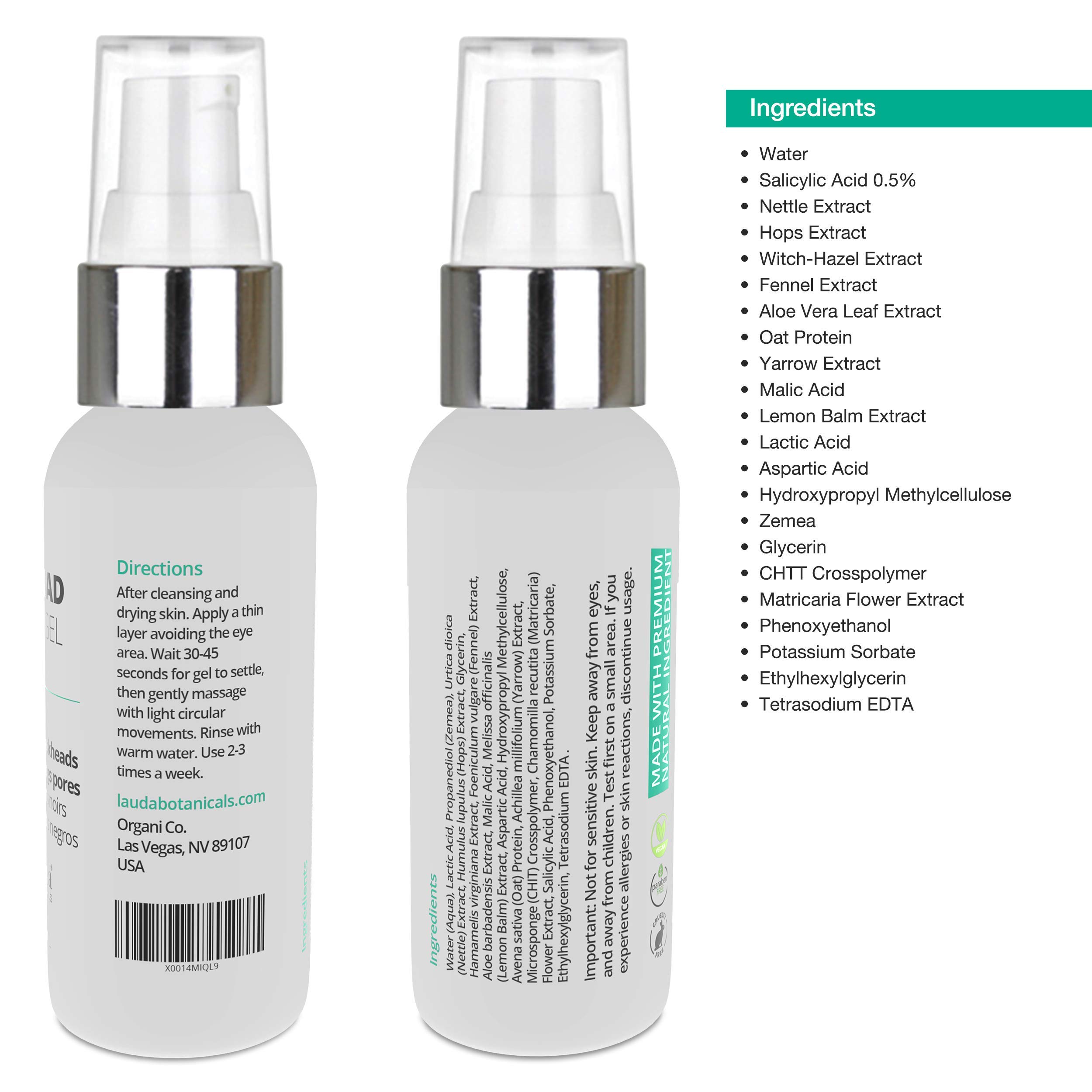 Blackhead Remover Cleanser with Salicylic Acid, Blackhead Eliminator