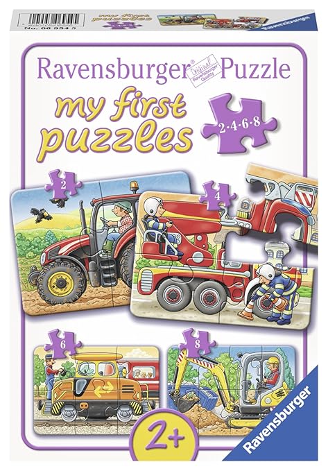 Ravensburger 06954 Meine liebsten Baustellenfahrzeuge, 2,4,6,8 Teile