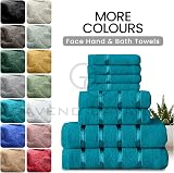 GC GAVENO CAVAILIA 8 Piece Towel Bale Set Teal 450 GSM Cotton view 5