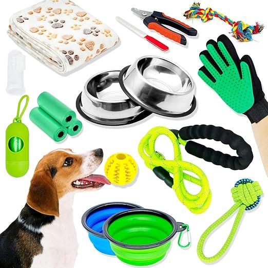 Puppy Starter Kit, Dog Starter Kit, Puppy Kit, 16Pcs Puppy Supplies