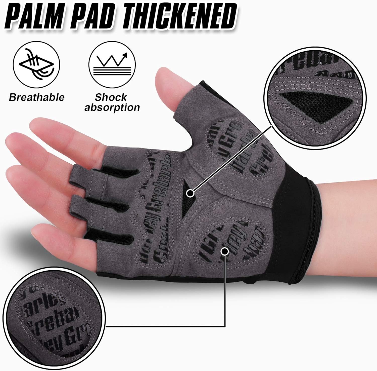Grebarley Cycling Gloves Bike Gloves Bicycle Gloves Gym Gloves Mountain Road Anti-Slip Shock-Absorbing Gel Pad Light Weight Breathable MTB Biking Gloves for Men Women: Clothing