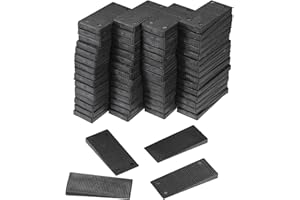 JuxYes 120 Pack Plastic Shims Table Shims Level Wedge Flexible Stackable Furniture Levelers Shims Toilet Shims Bed Shims Wedg