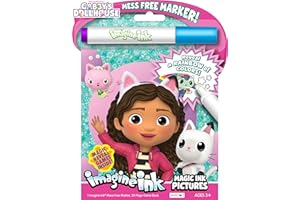 BENDON Imagine Ink Coloring Game Book, Magic Ink Pictures, Mess Free Marker (Gabby's Dollhouse)